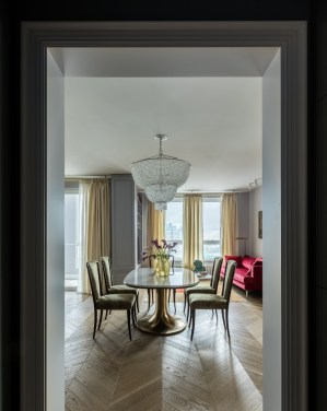 Паркетная доска Living Tree - Дуб Шоколадный, Натур (13,5х110х515мм) Французская елка